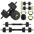 Adjustable Dumbbells Set 4 in 1 Non-slip Handles F456