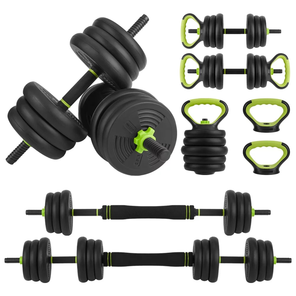Adjustable Dumbbells Set 4 in 1 Non-slip Handles F456