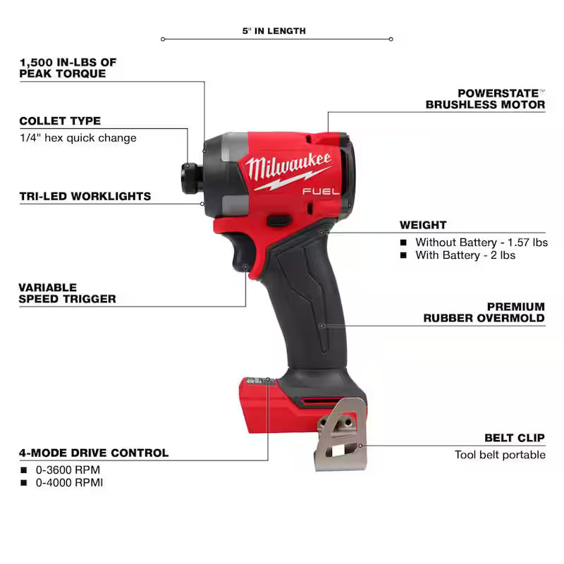 18-Volt Brushless Cordless 1/4 in. Hex Impact Driver and 7-1/4 in. Circular Saw A363
