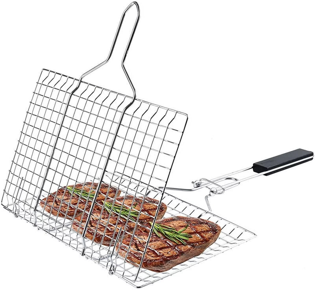 Rustproof 304 Stainless Steel Grill Basket P282541
