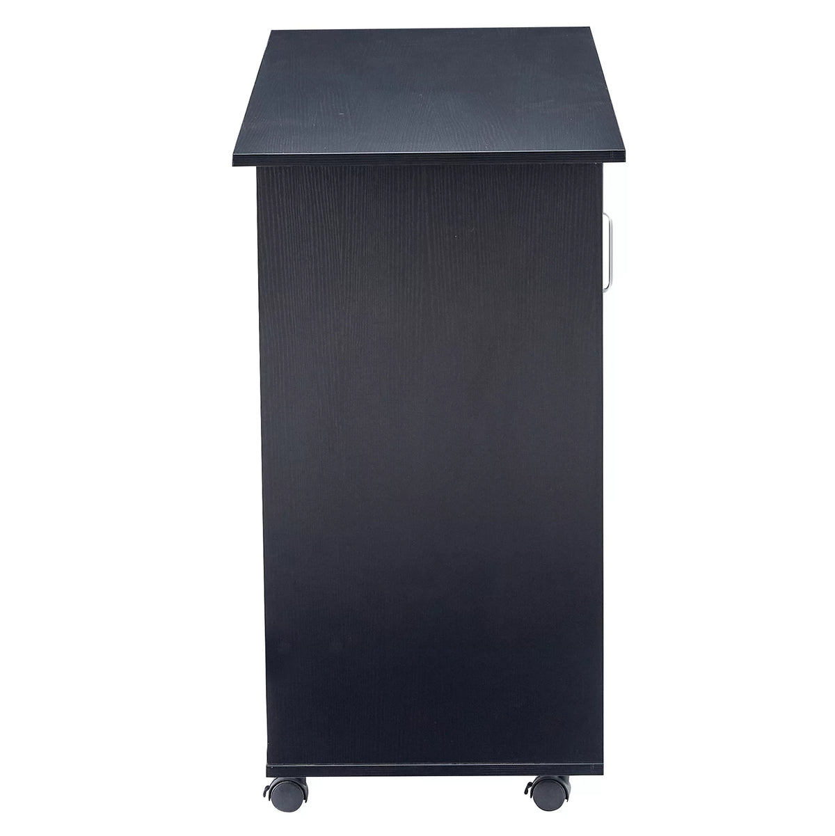 Black Marble MDF Top Side Table with Metal Legs D312211