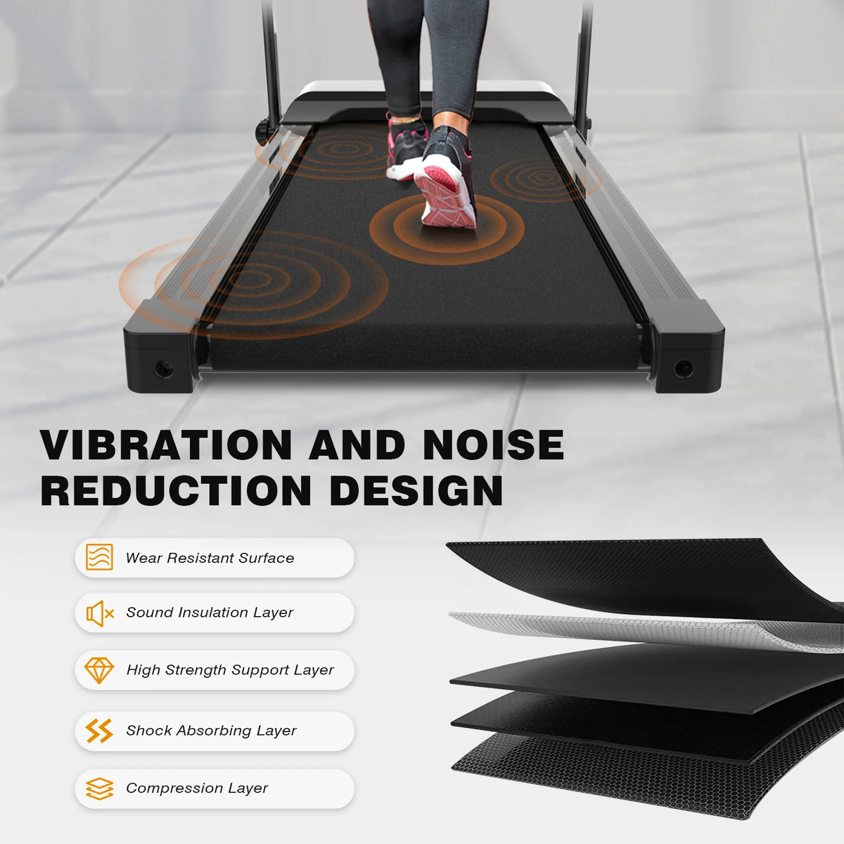 Folding Treadmill with Incline and Screen Z8760