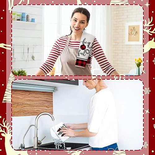 6 Pcs Christmas Kitchen Towels Oven Mitts and Pot Holders Set K401