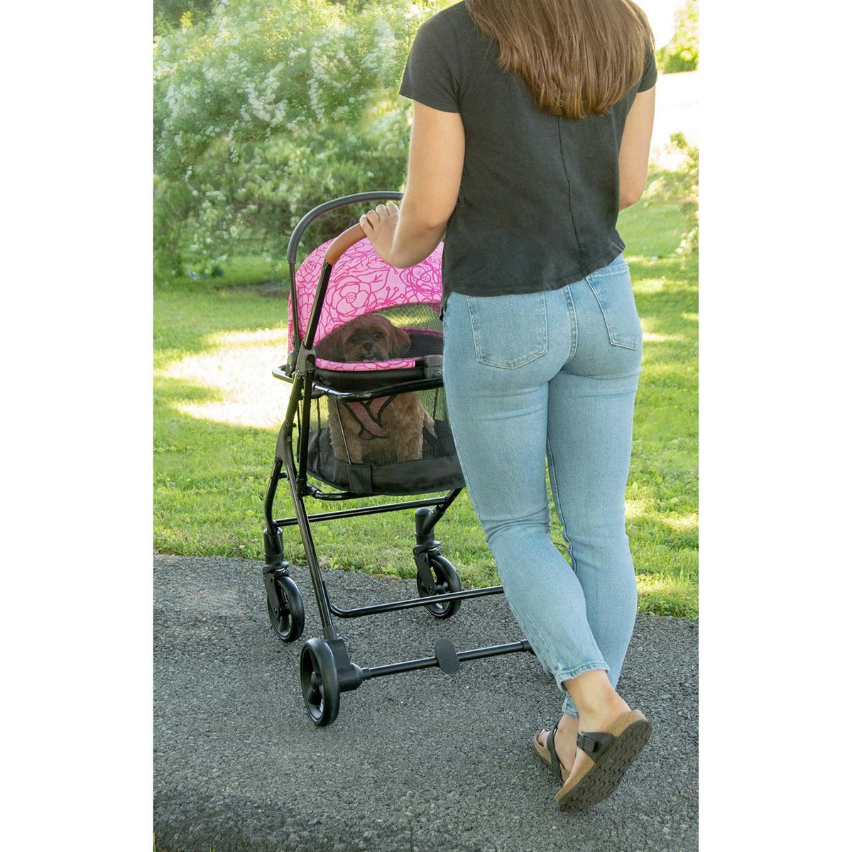 Pet Stroller Booster and Carrier Travel System E7623