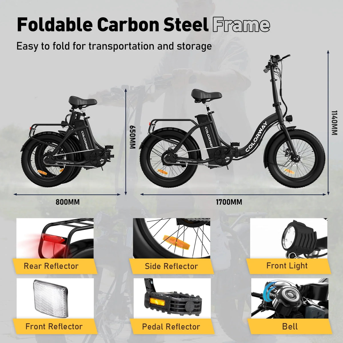 20x3.0 Fat Tire Electric Bicycles 12Ah 36V 500W E Bike B35034