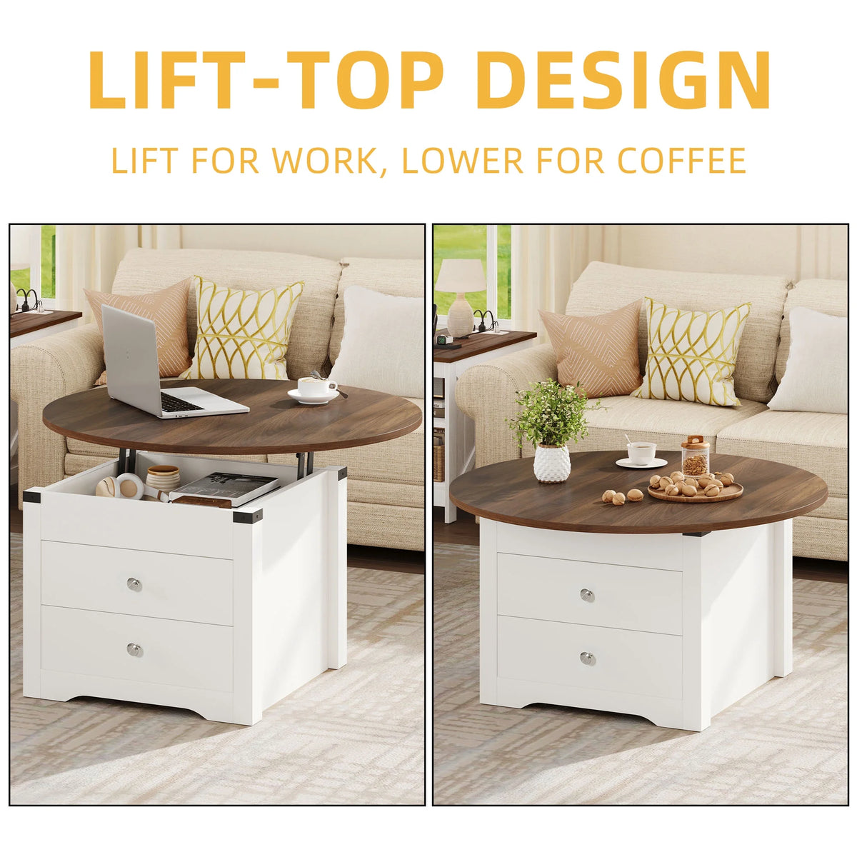 Lift Top Coffee Table with Storage Q689