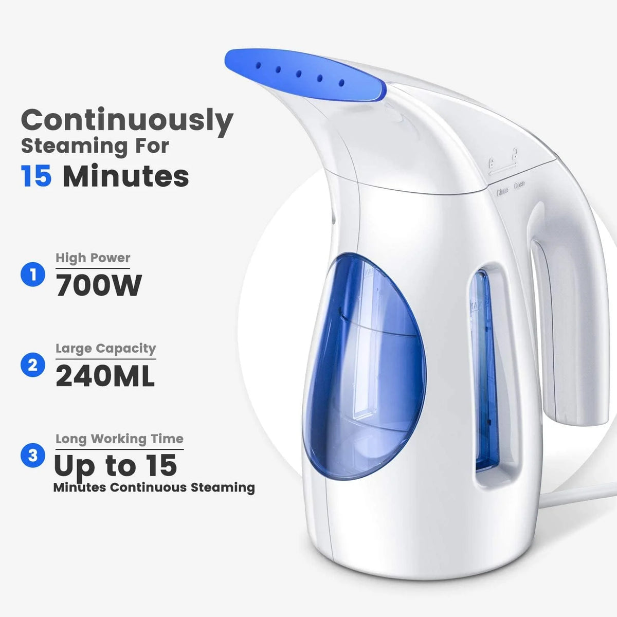 Clothes Steamer 240ml 700W Blue H733279