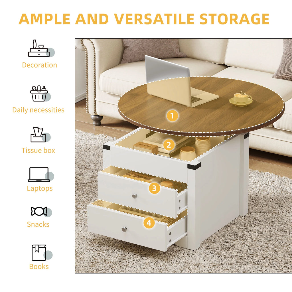 Lift Top Coffee Table with Storage Q689