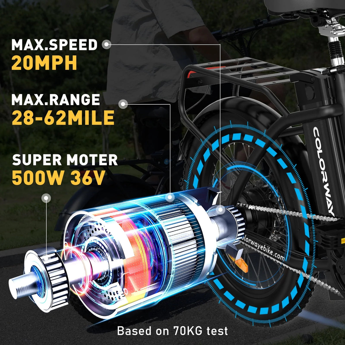 20x3.0 Fat Tire Electric Bicycles 12Ah 36V 500W E Bike B35034