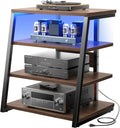4-Tier AV Media Stand with Power Strips U496