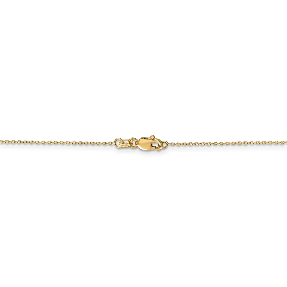 14k Yellow Gold Ace of Spades Necklace O196232