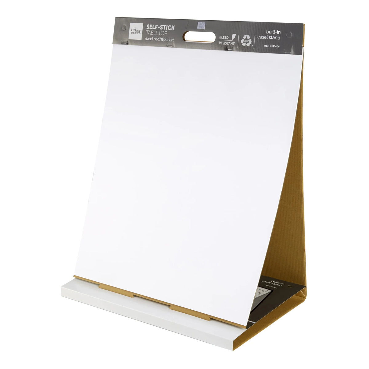 Self-Stick Tabletop Easel Pad, 20" x 23", 20 Sheets, 80% Recycled, White J189401