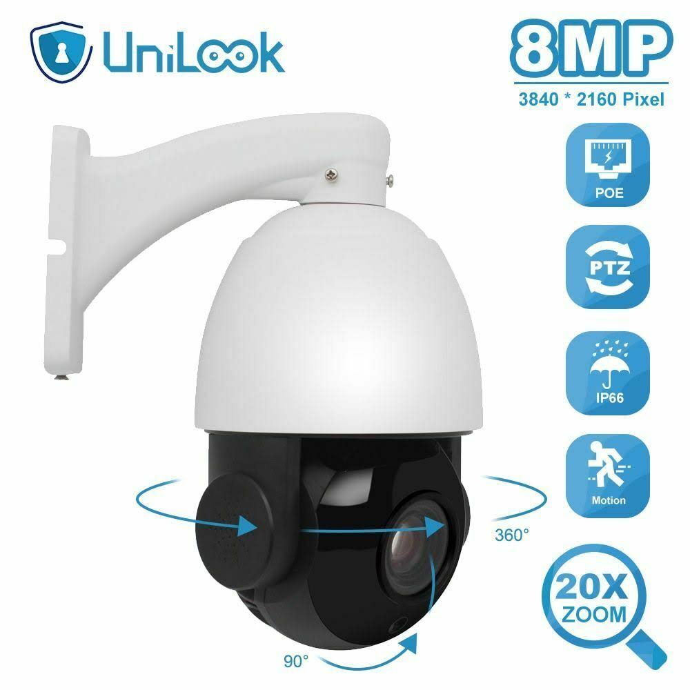 4K 8MP PoE IP PTZ Camera 20X Optical Zoom U234