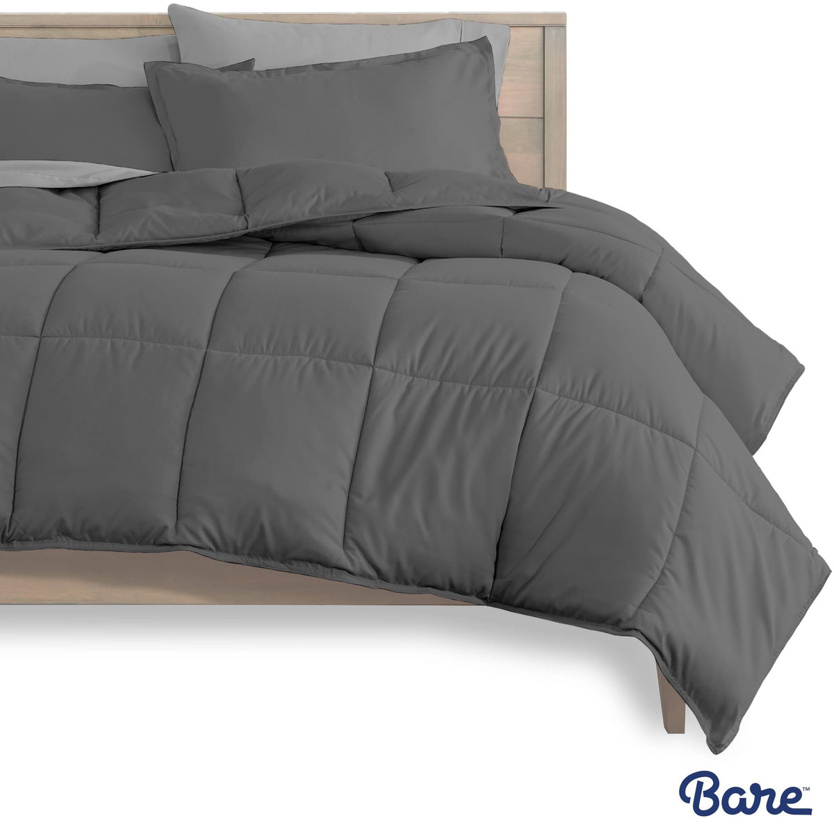 California King Black Microfiber Bed in A Bag T70071