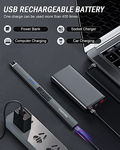 Electric Candle Lighter Windproof Flameless USB Rechargeable L6854