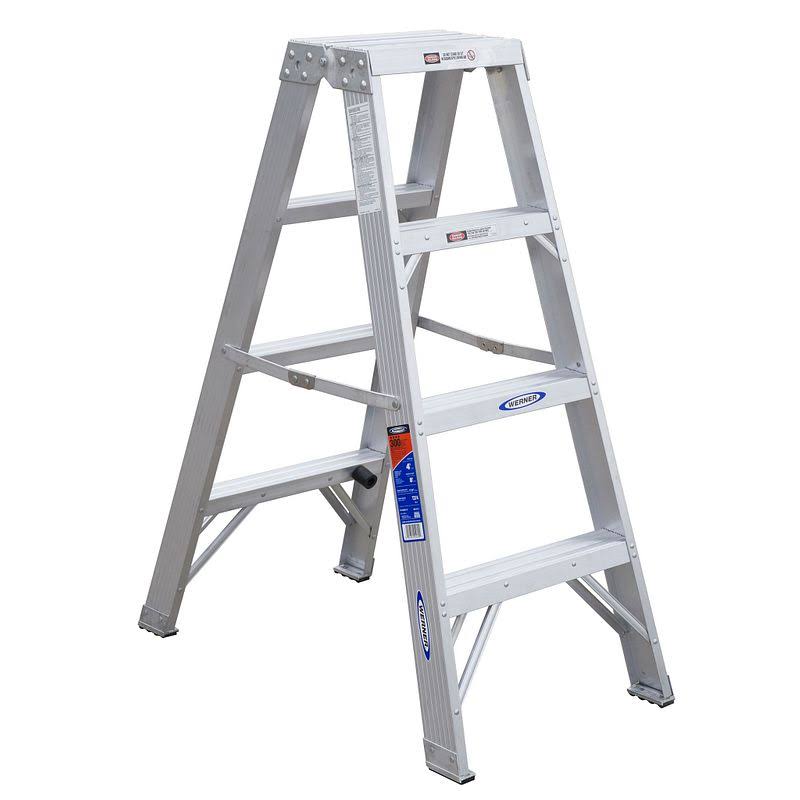 4 ft Aluminum 300 lb Capacity Twin Stepladder P216697