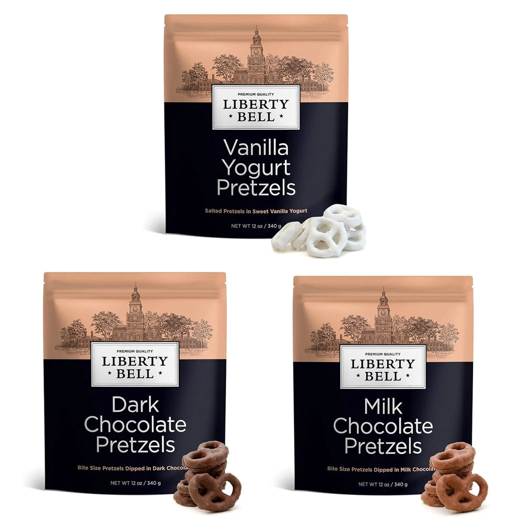 Covered Pretzels Variety Pack, 3 Flavors, 12 Ounce Bag (3 Pack) P720