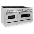 9 Burner Double Oven Dual Fuel Range with Brass Burners in Stainless Steel Q69763