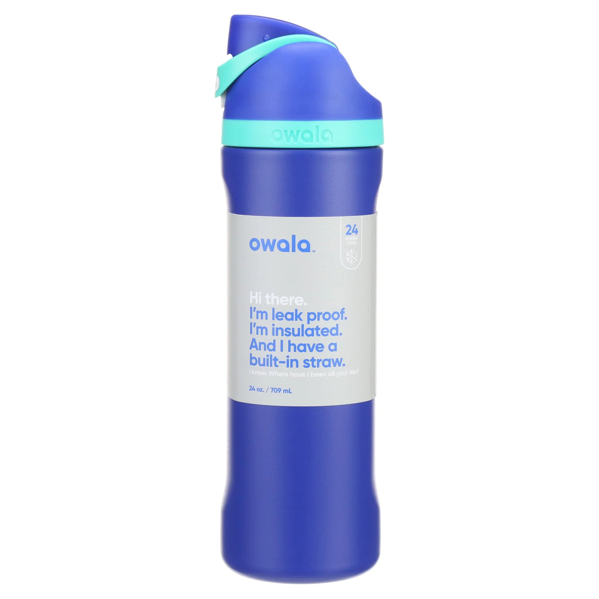 24oz Black Stainless Steel Water Bottle A500896
