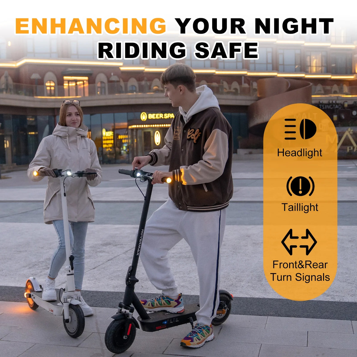 500W Motor 19MPH 22 Miles 10'' Solid Tires Folding Electric Scooter K199