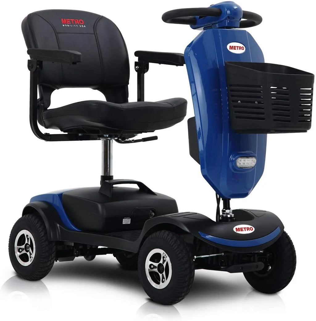 Red Mobility Scooter with Windshield B59026