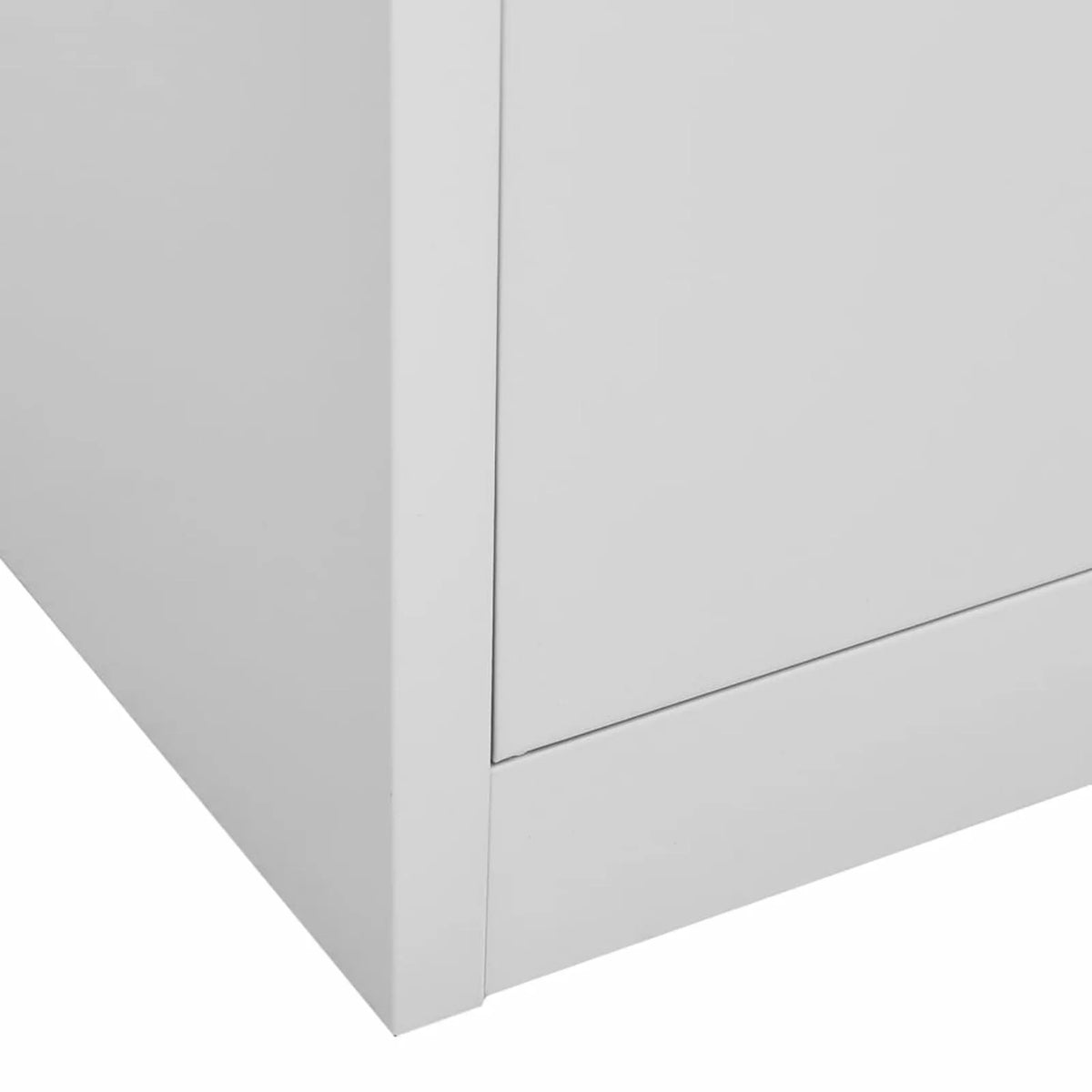 Light Gray 2 Drawer Steel and Glass Door File Storage Cabinet O715