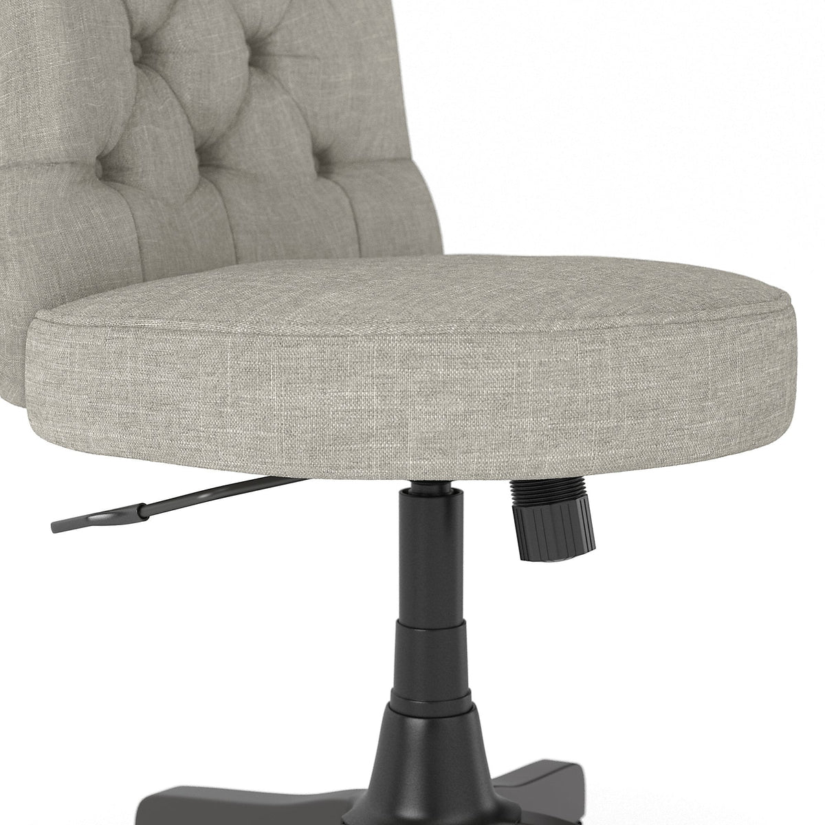 Light Gray Fabric Tufted Office Chair W5311