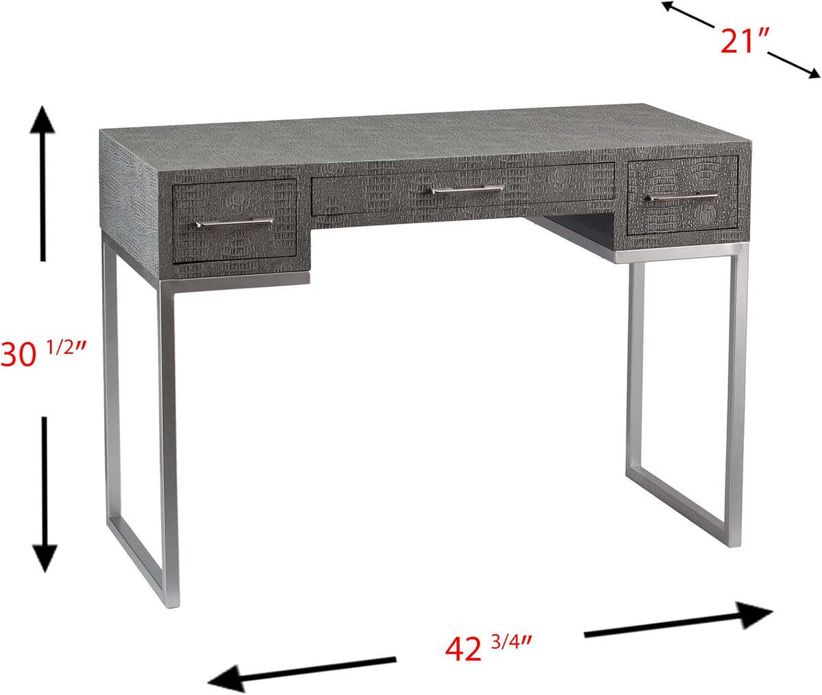 Gray Textured Reptile Desk P438275