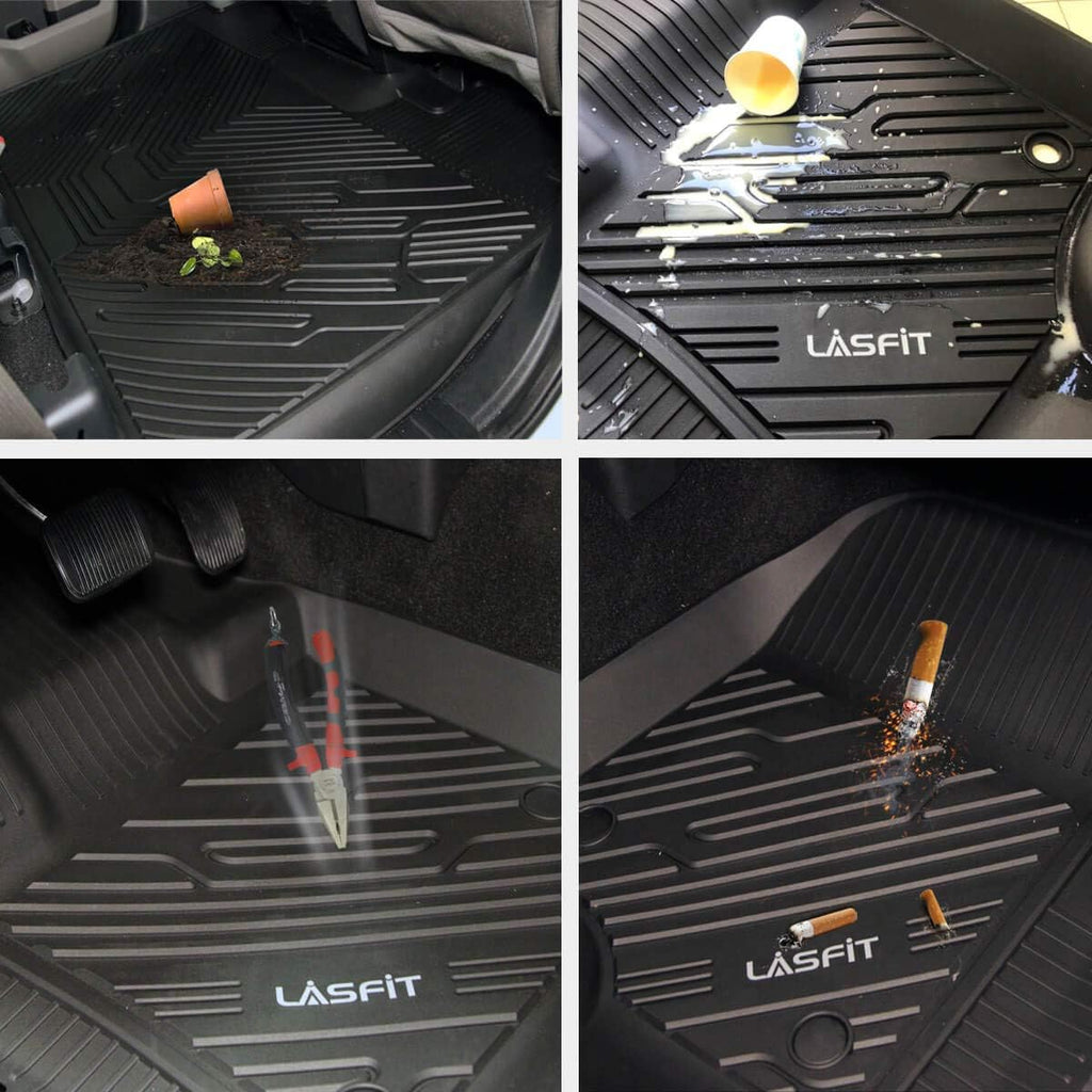 Black All Weather TPE Car Floor Mats Q845557