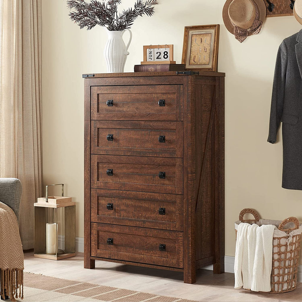 5 Drawer Wood Dresser L2691