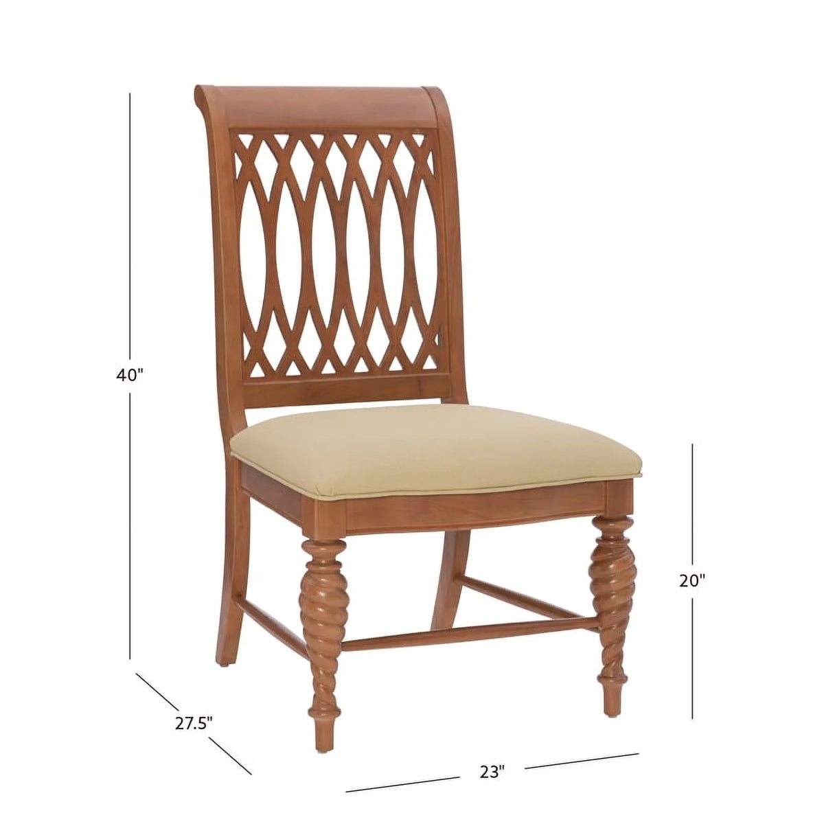 Natural Brown Faux Leather Chairs Set of 2 I768482