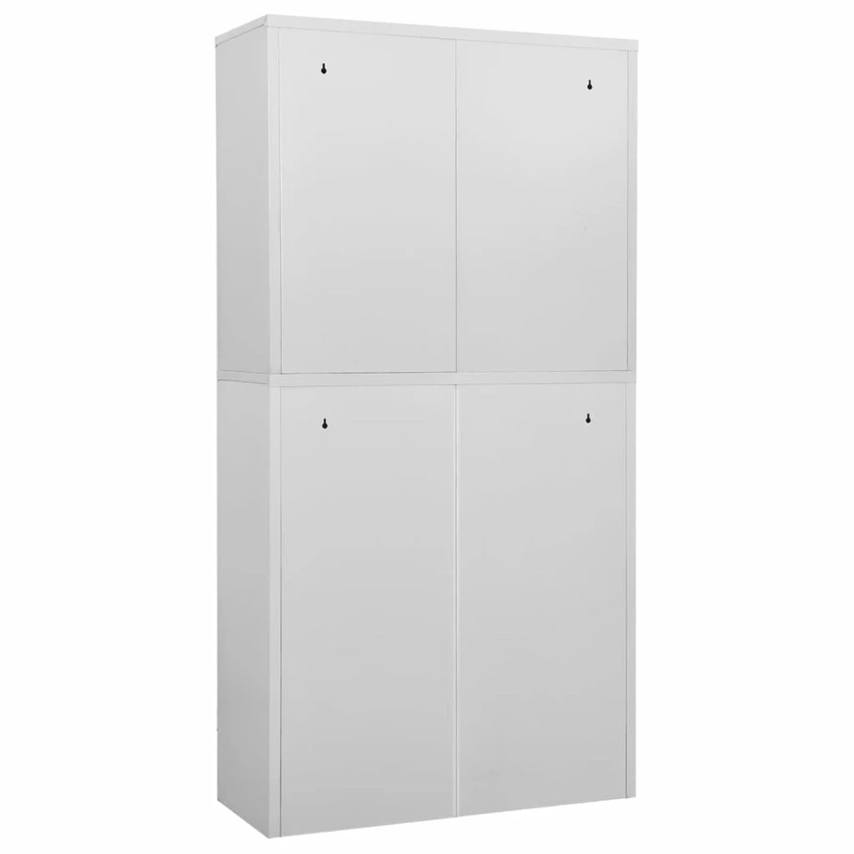 Light Gray 2 Drawer Steel and Glass Door File Storage Cabinet O715