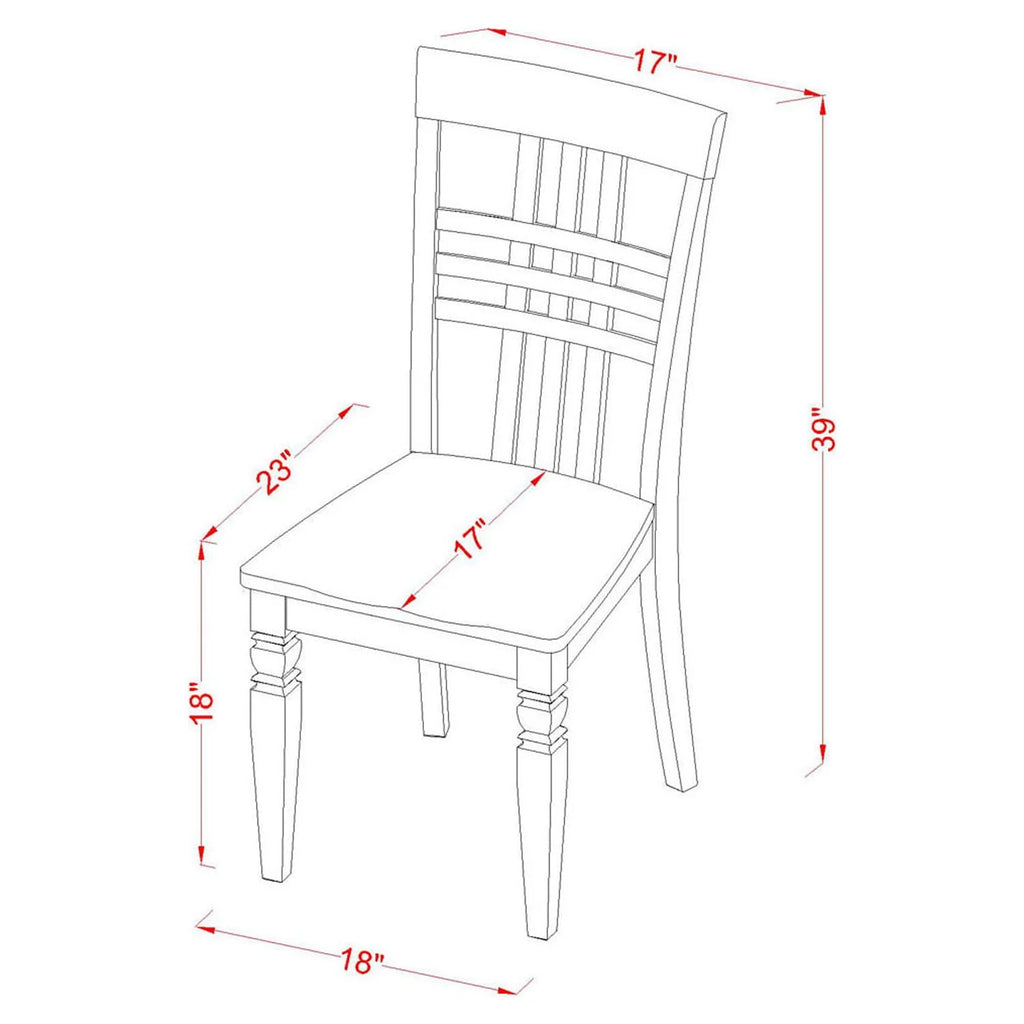 3-piece Dining Set with Panel Back Z708247