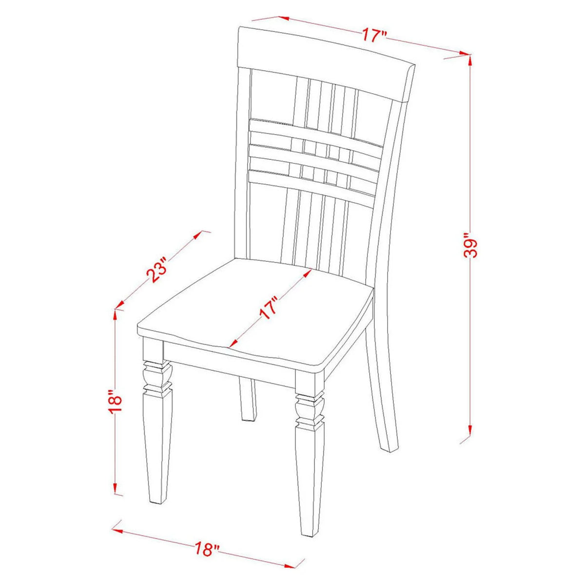 3-piece Dining Set with Panel Back Z708247