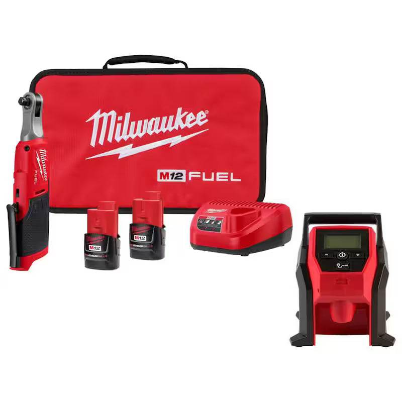 12V Lithium-Ion Brushless Cordless High Speed 3/8 in. Ratchet Kit N403264