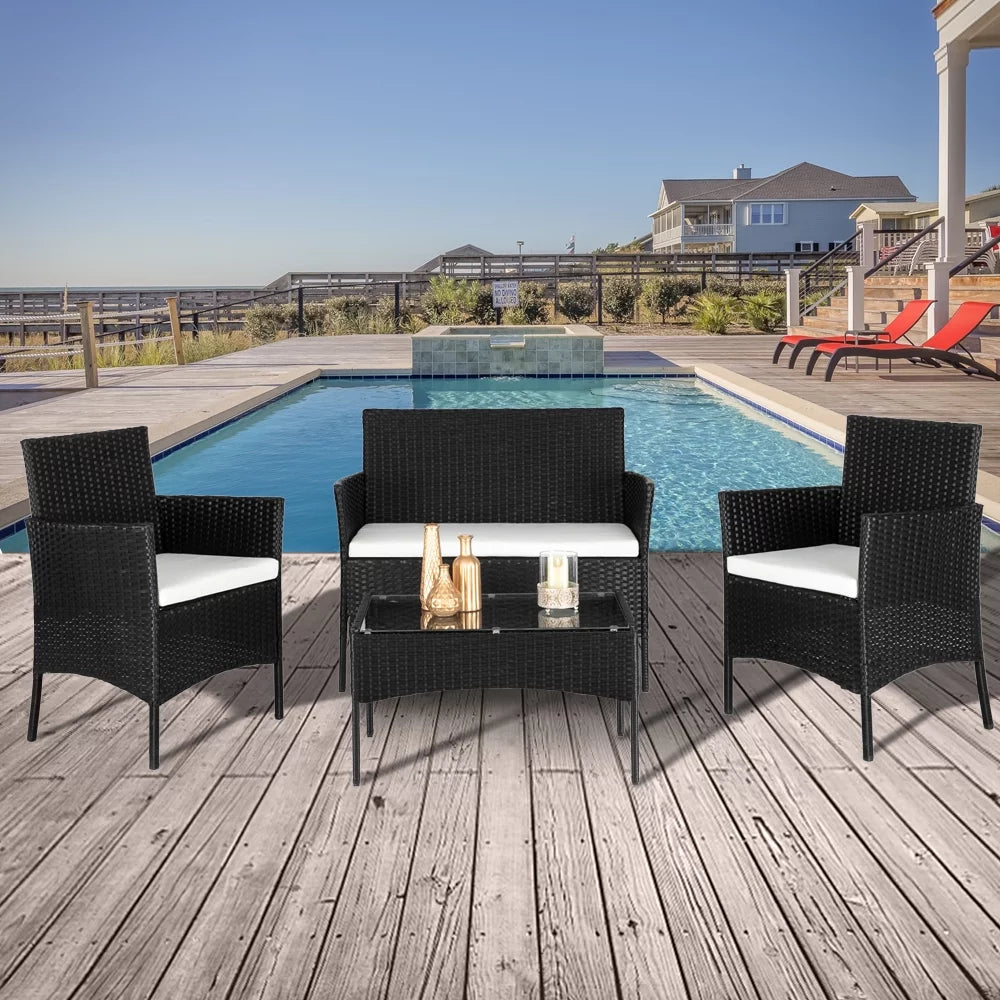 3 Piece Wicker Bistro Set U992