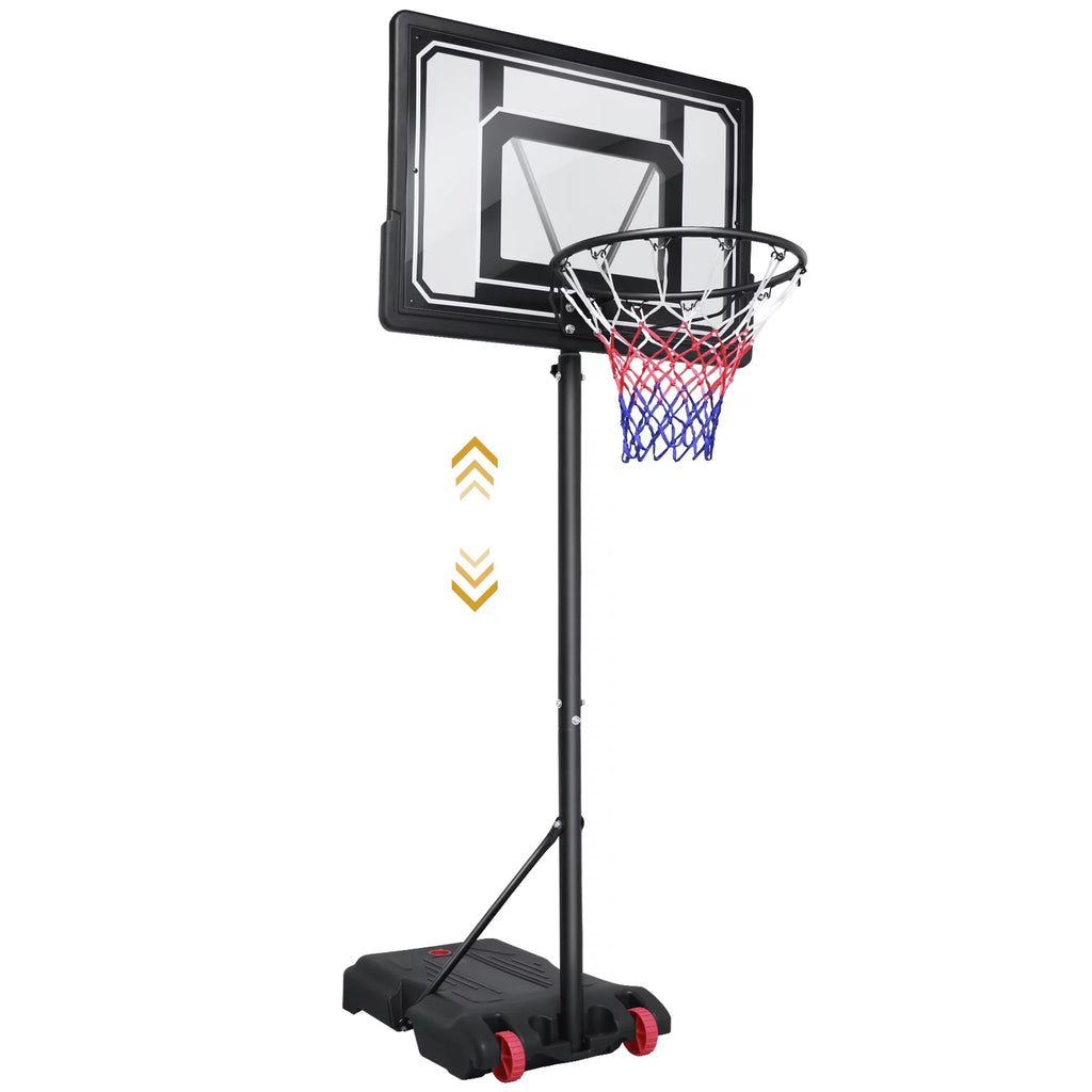 Portable Basketball Hoop & Goal 5 - 7 ft Height Adjustable K128715