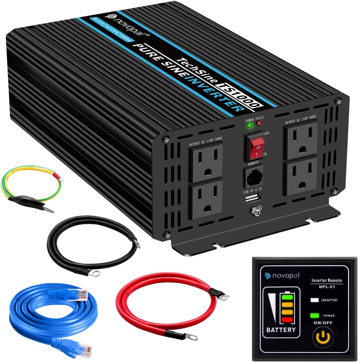 1000 Watt Pure Sine Wave Power Inverter T9345
