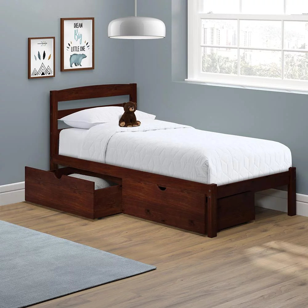 Twin Bed with Two Storage Drawers W850652