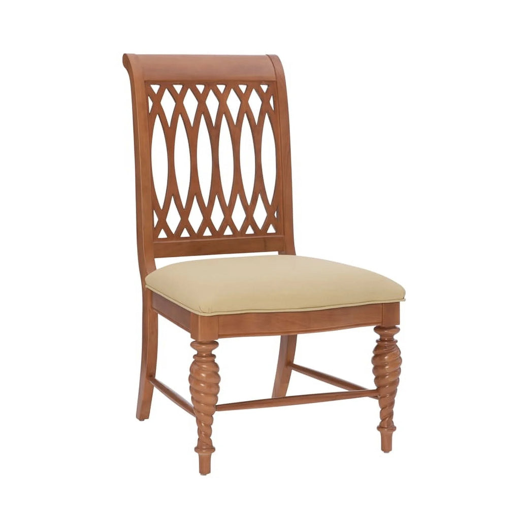 Natural Brown Faux Leather Chairs Set of 2 I768482
