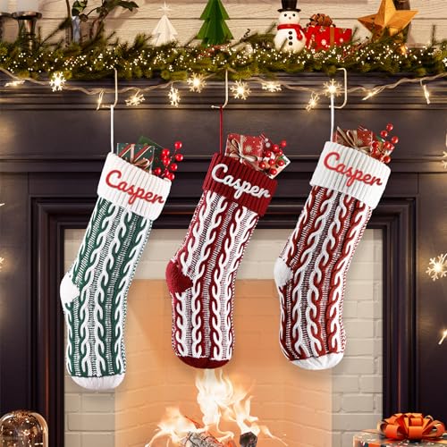 18.5'' Burlap Plaid Christmas Stockings 1-Pack I37974