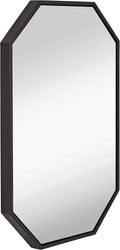Black Octagon Wall Mirror 24" X 36" L4925