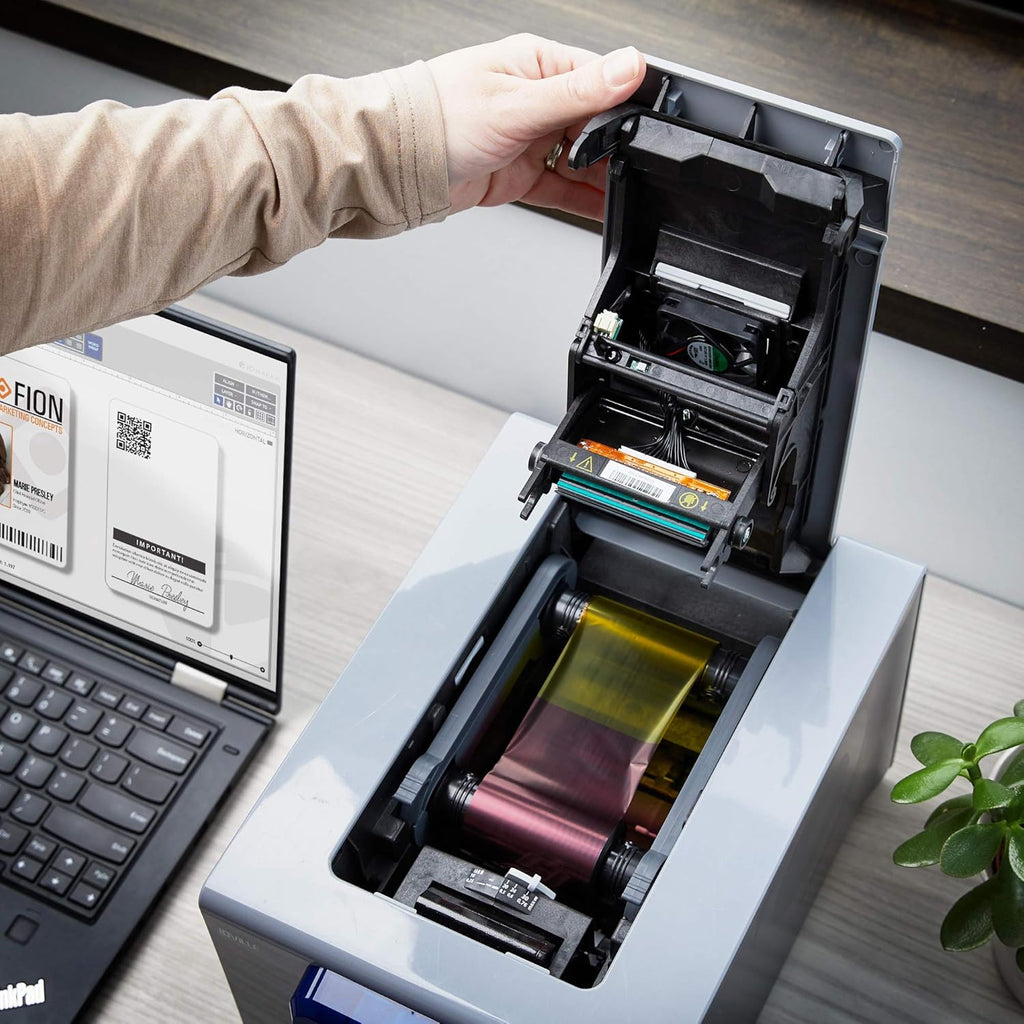 1 Sided Card Printer Machine & Supply Kit C599919
