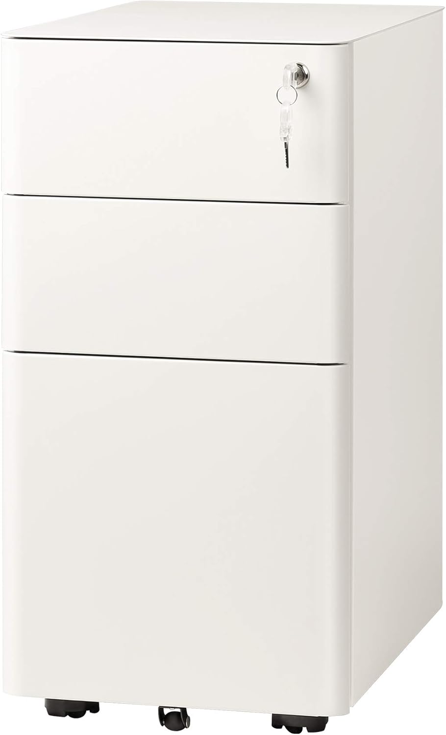 White 3 Drawer Legal Letter Size File Cabinet G681141