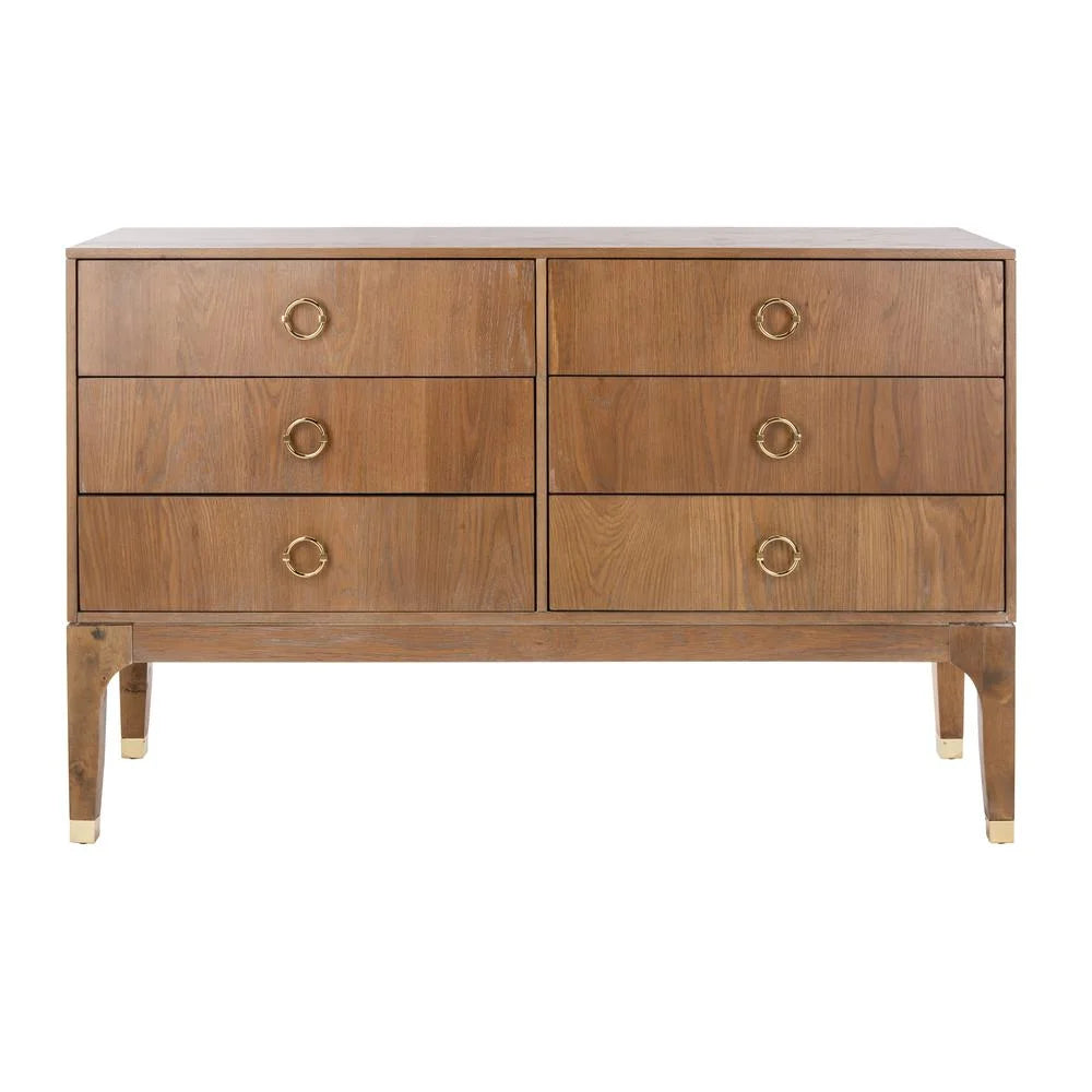 6 Drawer Rustic Oak Dresser Z875741
