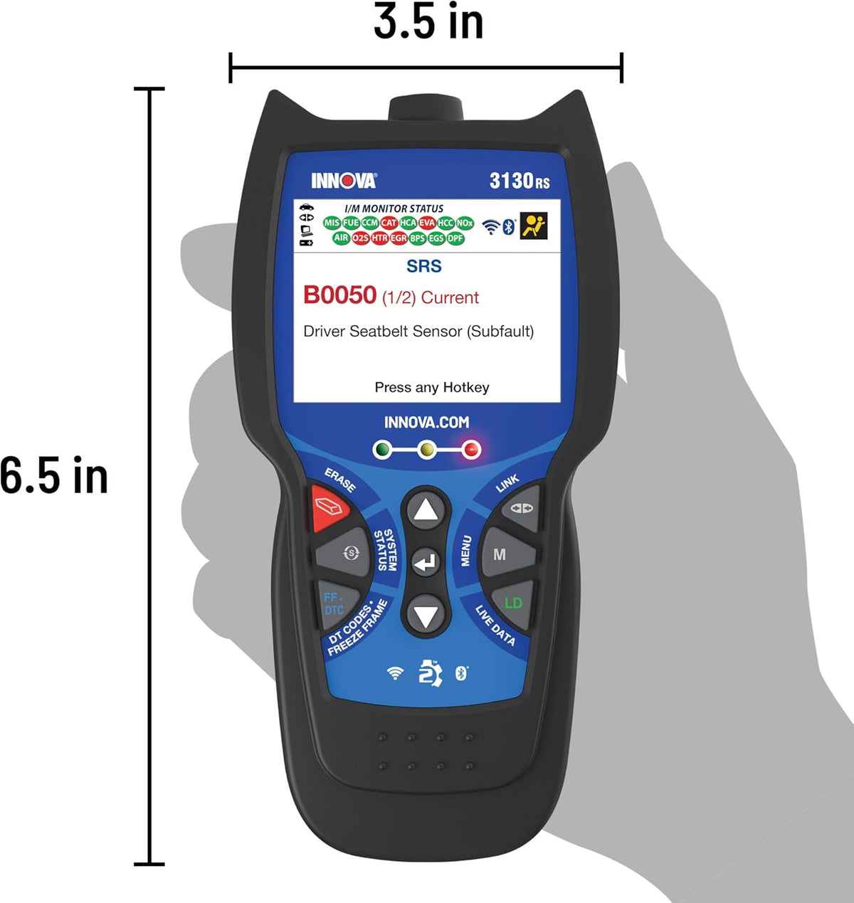 OBD2 Scanner Car Code Reader with ABS SRS Live Data L2288