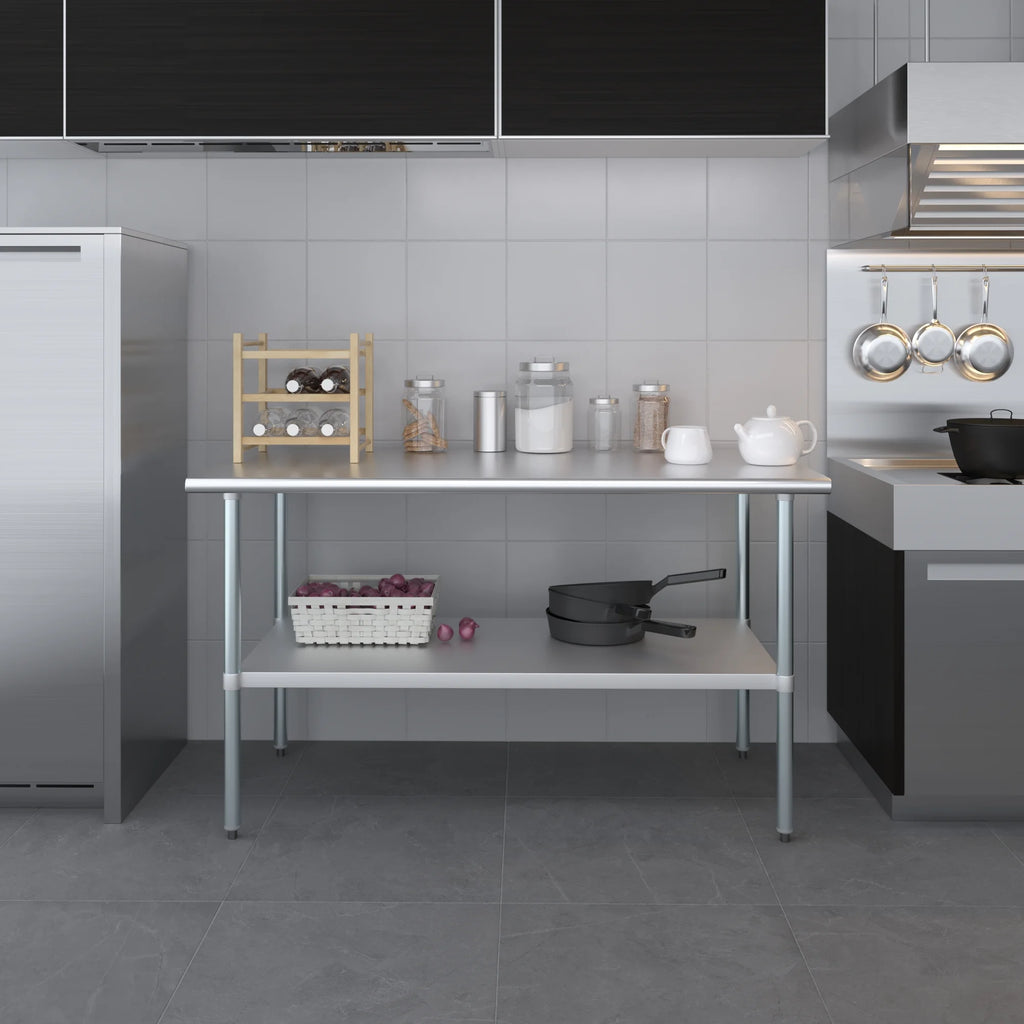 Stainless Steel Work Table with Undershelf N540184