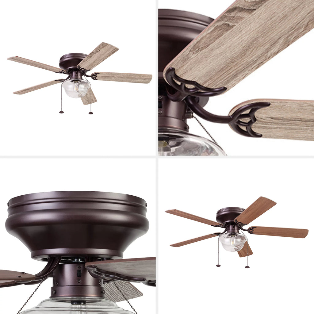 Bronze Indoor Ceiling Fan with Light K440