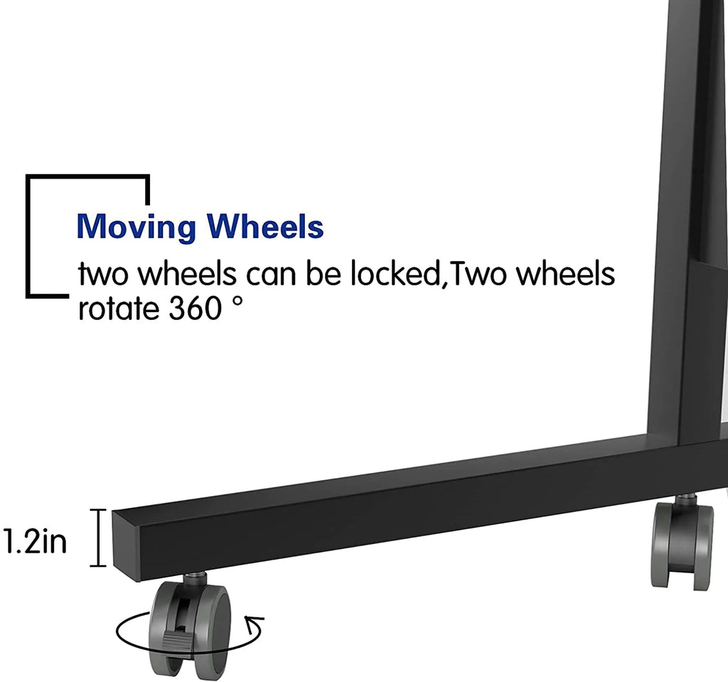 C-Shaped Side End Table with Wheels J946004