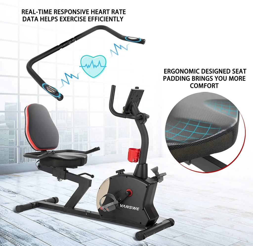 Recumbent Exercise Bike 400 lbs. Magnetic Resistance M540